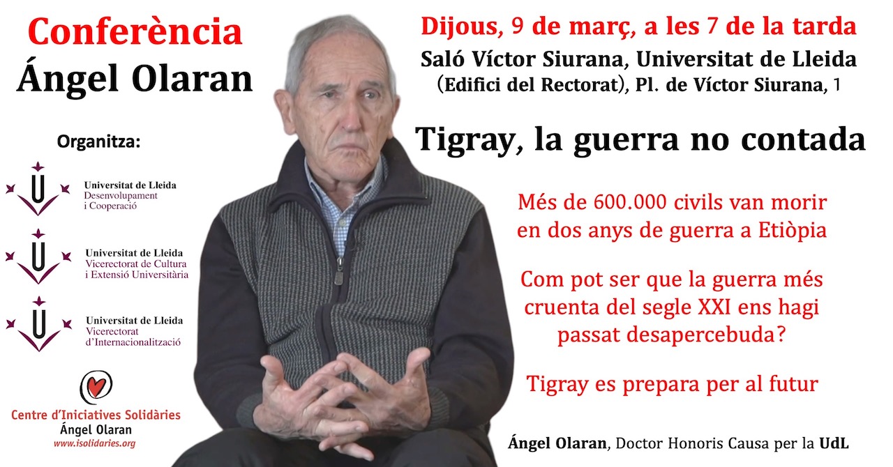 Conferència : Tigray, la guerra no contada, a càrrec d'Ángel Olaran