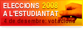 Eleccions 2008 a l'Estudiantat. Més informació