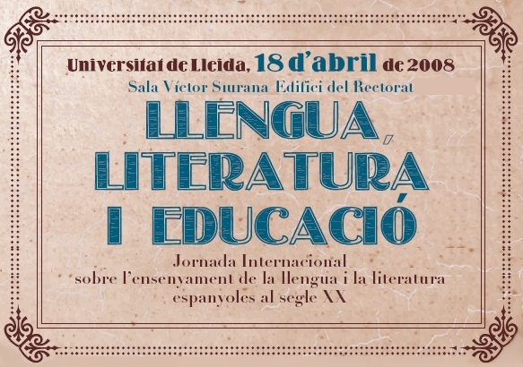 Jornada Internacional sobre l'esnenyament de la llengua i literatura espanyoles al segle XX
