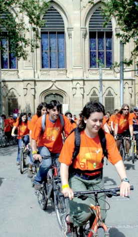 Bicicletada 2007 a la Universitat de Lleida