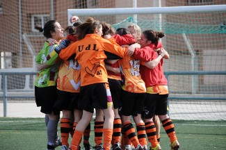 Equip de futbol 7 femení de la Universitat de Lleida, campió universitari