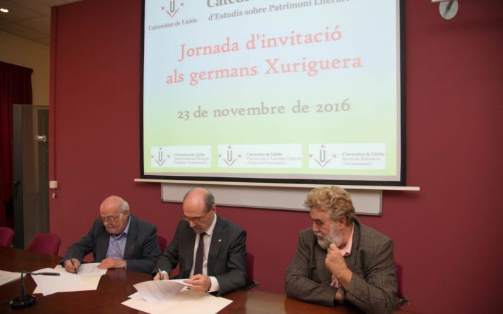 La UdL incorpora als seus fons el llegat literari de Joan Baptista Xuriguera