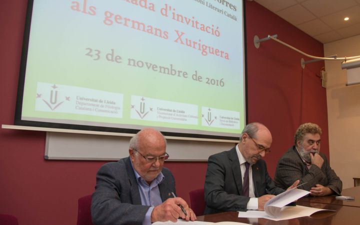 La UdL incorpora als seus fons el llegat literari de Joan Baptista Xuriguera