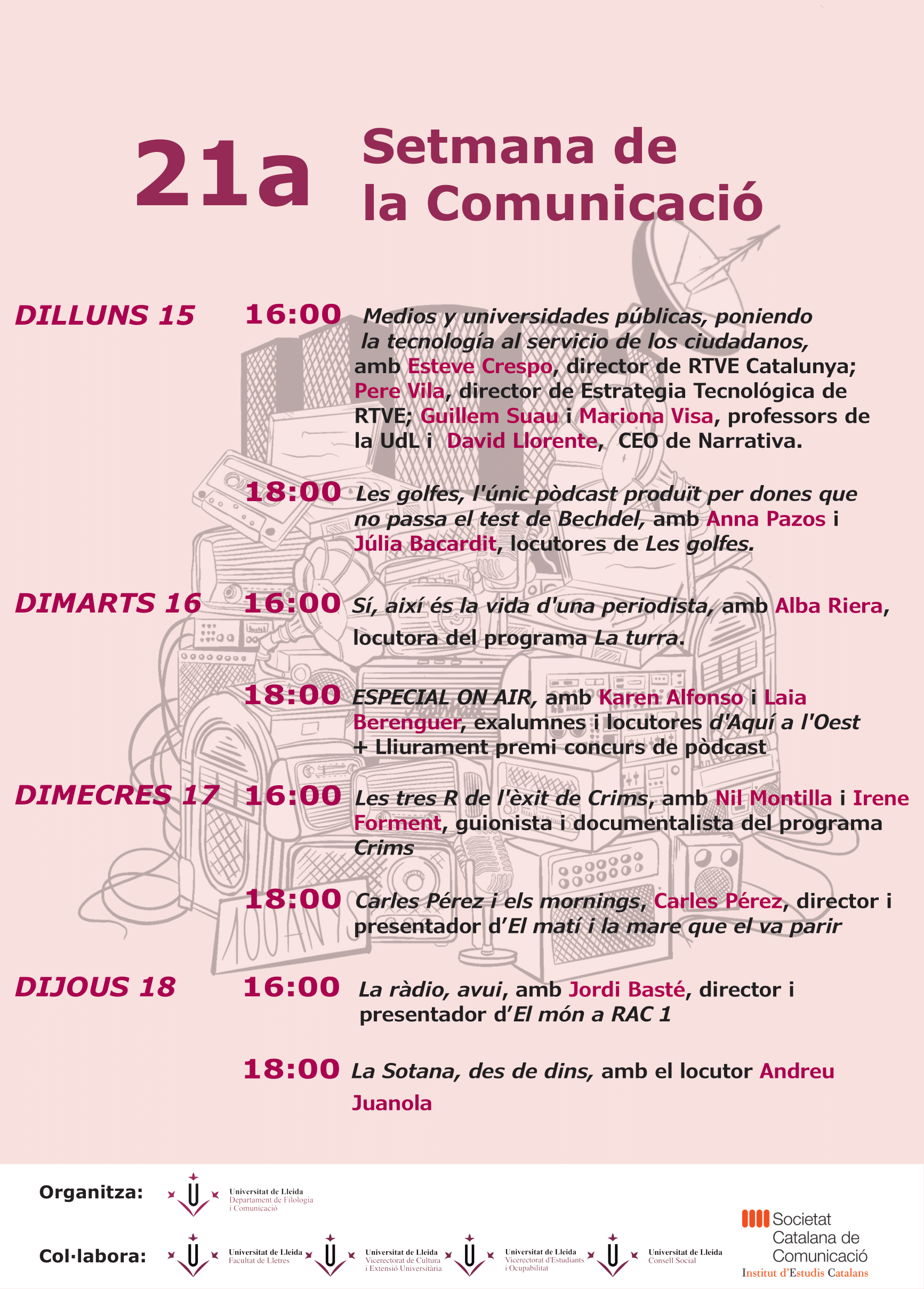 Setmana Comunicacio UdL 2024 programa