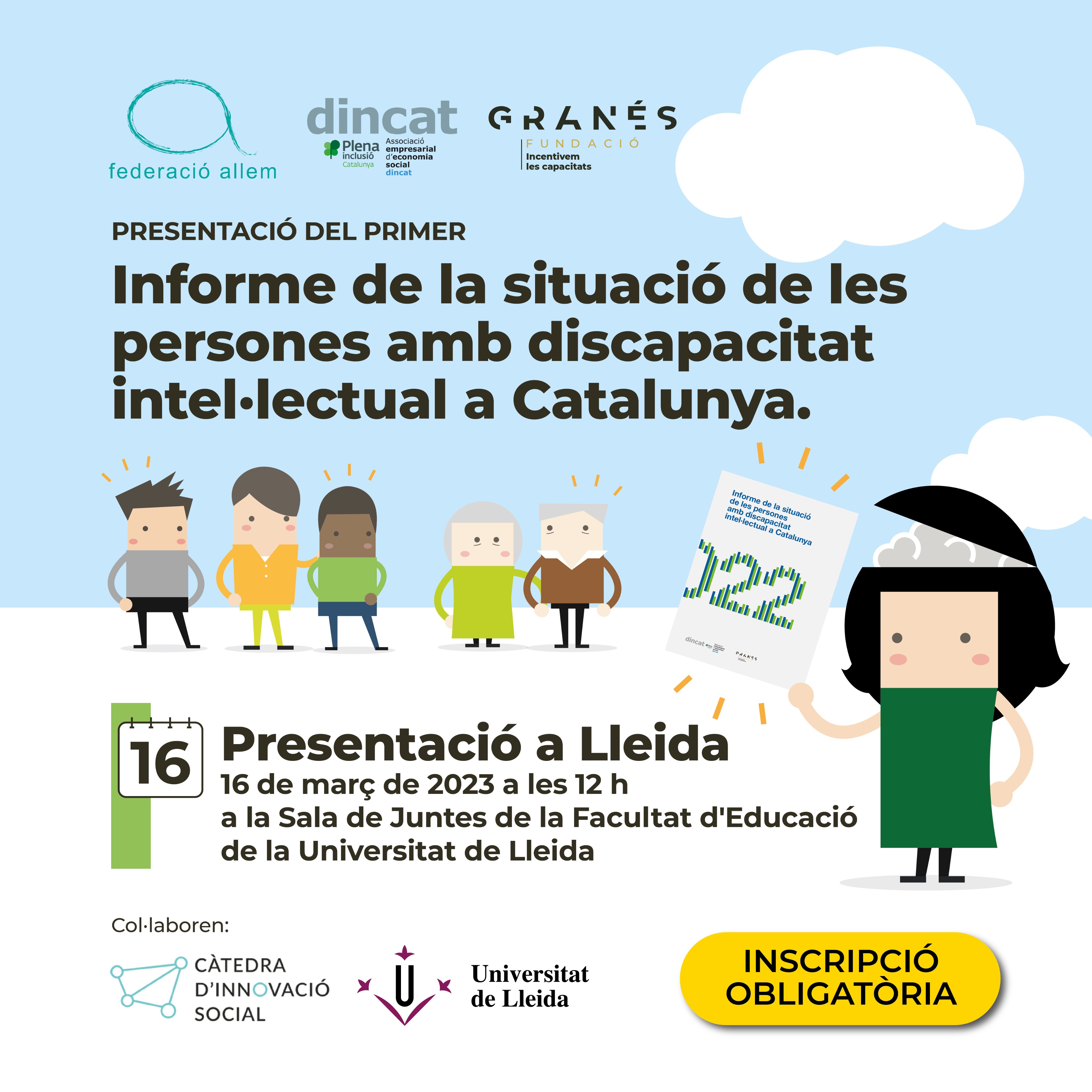 Presentació del 1r Informe de la situació de les persones amb discapacitat intel·lectual a Catalunya