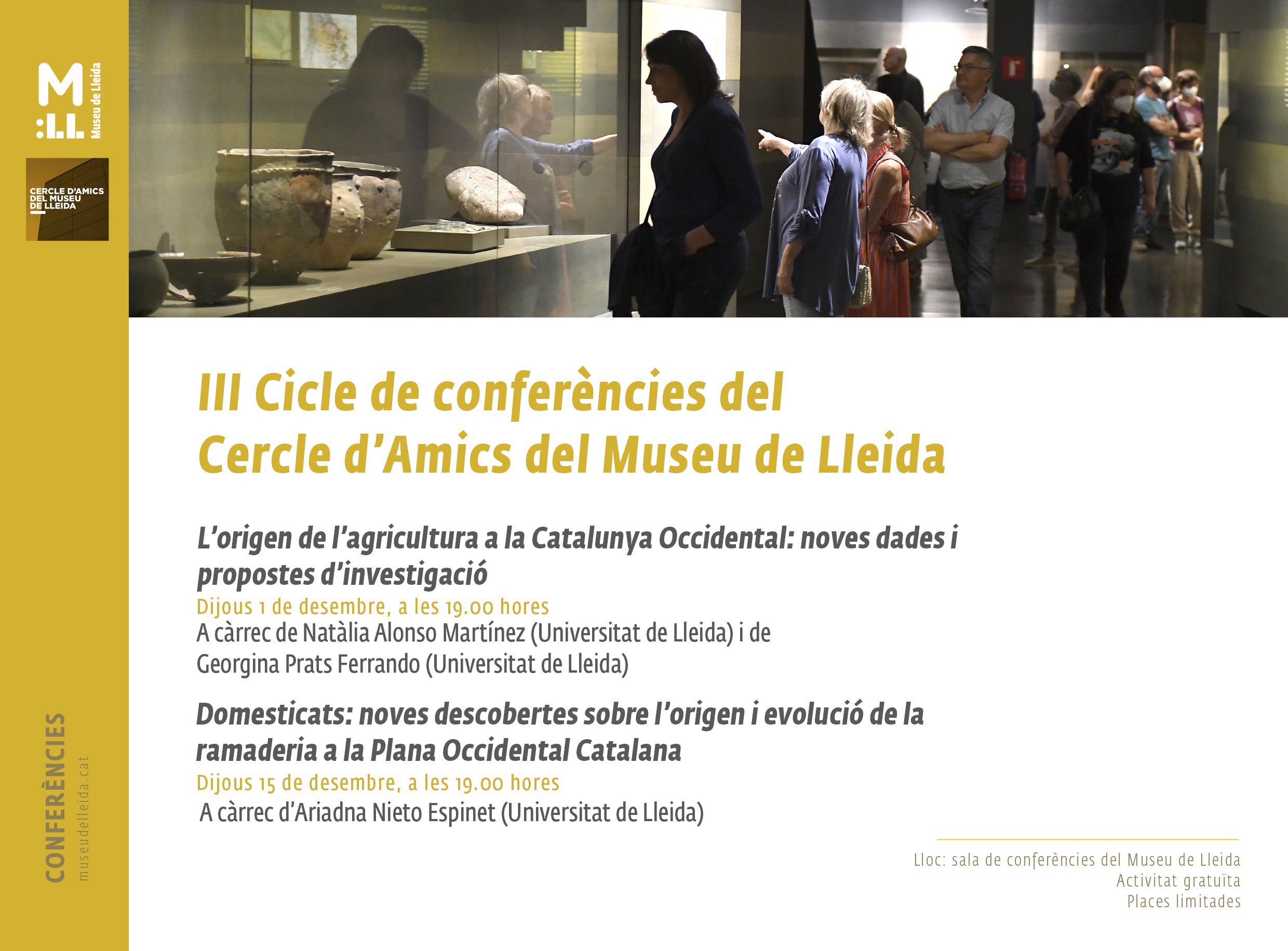 III Cicle de conferències del Cercle d’Amics del Museu de Lleida