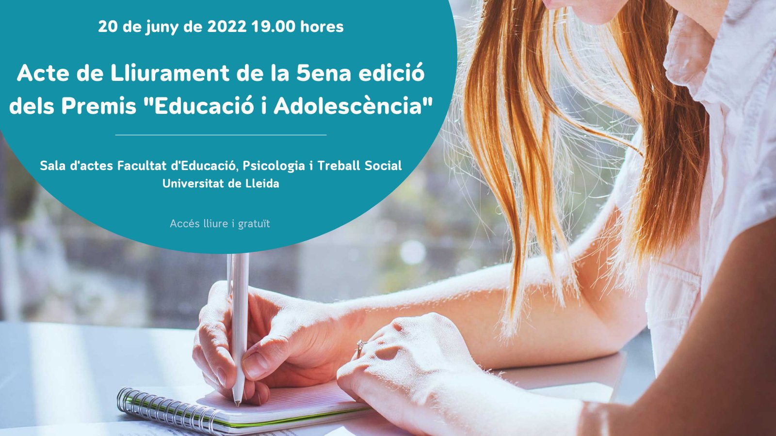 Lliurament de la 5ena edició dels premis Lliurament de la 5ena edició dels premis "Educació i Adolescència"