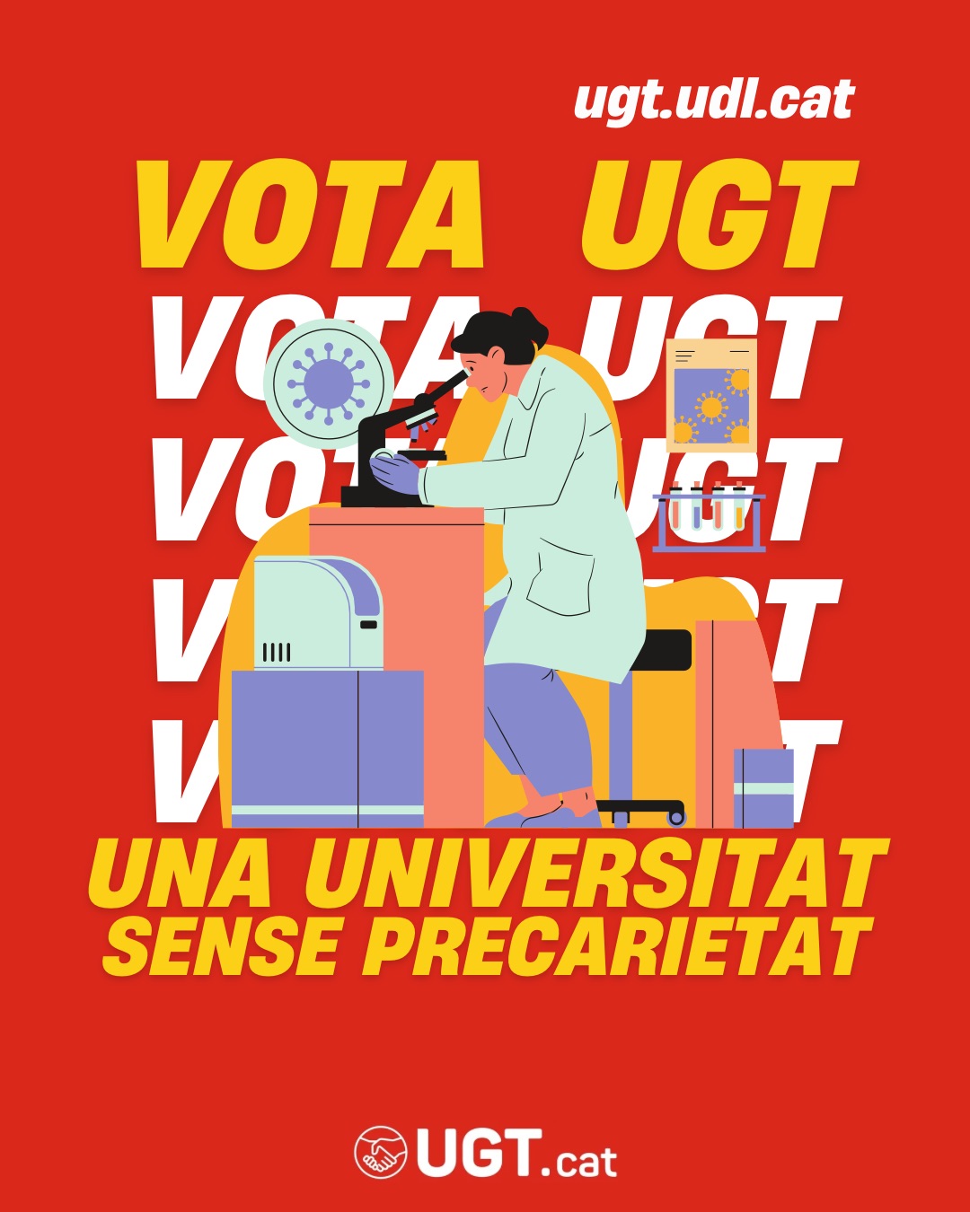Blue Yellow White Campaign Material Election Instagram Post - 2