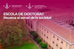 Escola de Doctorat. Recerca al servei de la societat