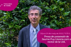 Acte de presa de possessió de Jaume Puy Llorens com a rector de la UdL