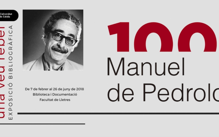 Exposició: Una veu rebel / Centenari Manuel de Pedrolo