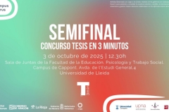 Semifinal del concurs Tesis en 3 Minutos de Campus iberus