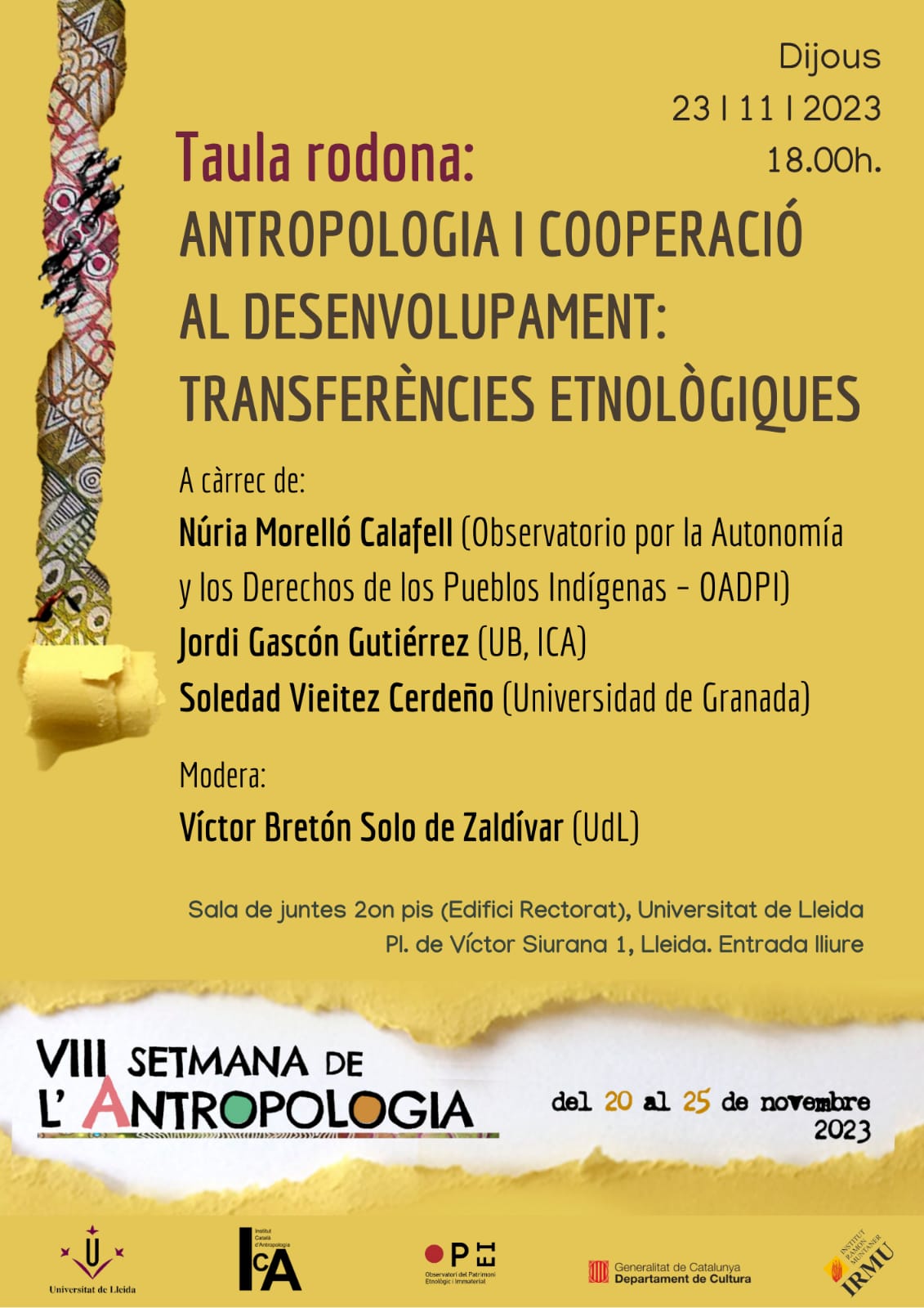 SETMANA ANTROPOLOGIA 2023_ LLEIDA