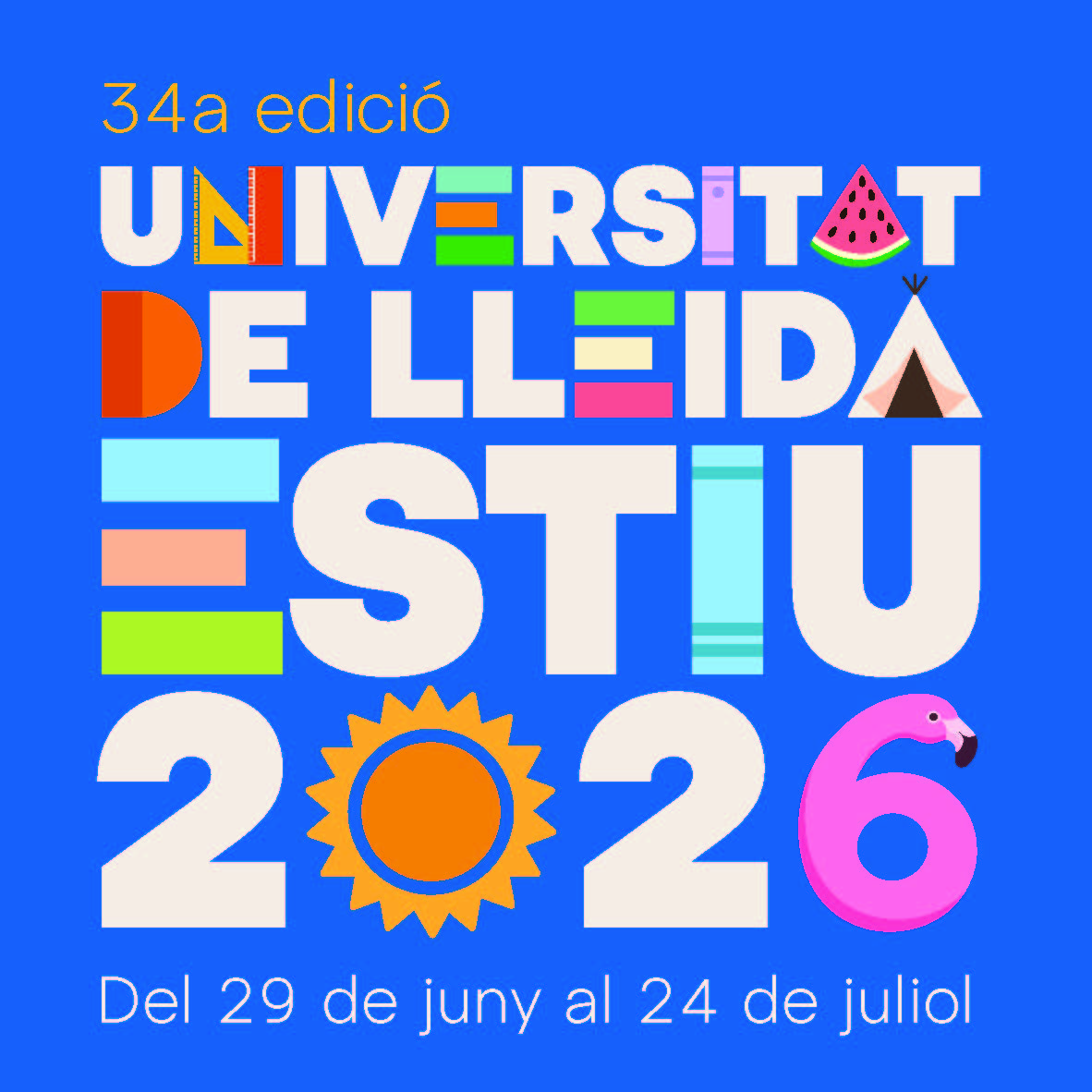 CARTELL UDL ESTIU CUADRAT (ORIGINAL)