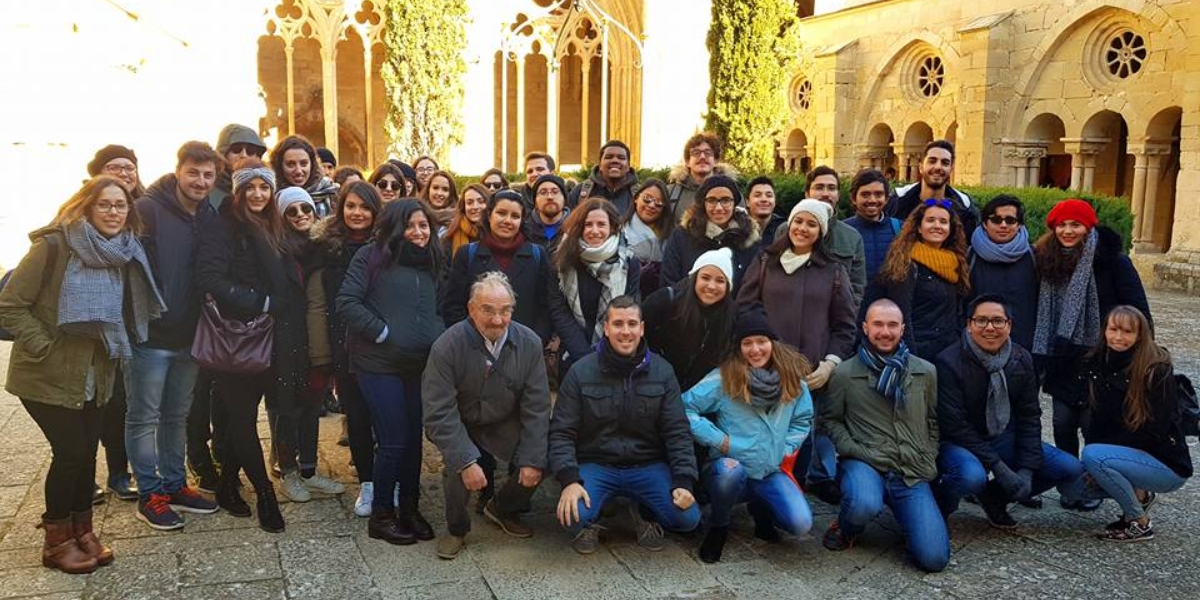 Language Volunteering Activities. Visit to the monastery of Vallbona de les Monges