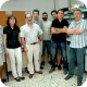 Investigadors del grup de Fisicoquímica de la UdL al laboratori