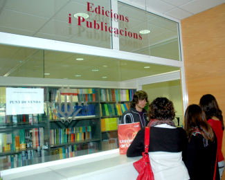 Punt de venda del Servei de Publicacions a l'edifici Polivalent de Cappont a la Universitat de Lleida