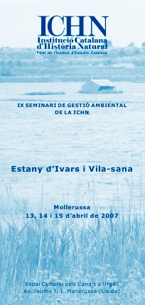 IX SEMINARI DE GESTIÓ AMBIENTAL DE LA ICHN