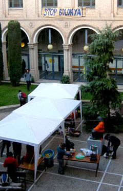 Tancada dels estudiants al Rectorat de la UdL