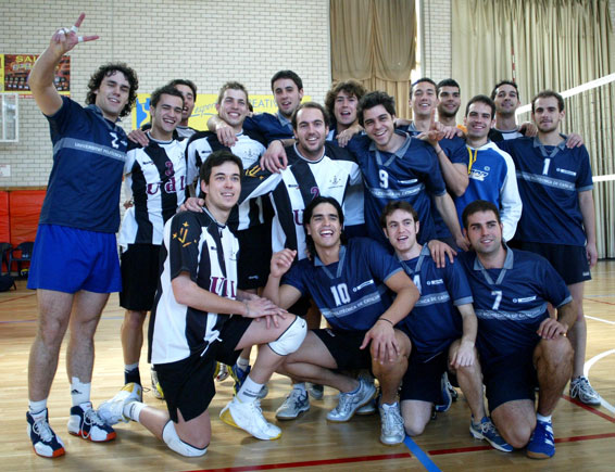 Equip de volei masculí de la UdL, subcampió universitari de Catalunya