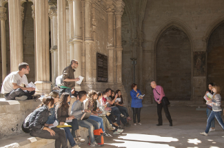 L'alumnat a la Seu Vella 