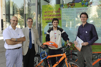 Cessió de bicicletes a la Universitat de Lleida
