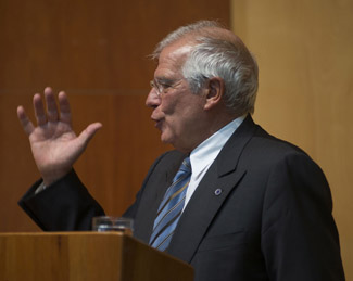 Josep Borrell a la inauguració del curs de la Universitat de Lleida UdL