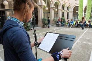 Lectura de poemes a la Universitat de Lleida / UdL