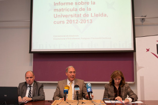 Presentació de les dades de matrícula de la Universitat de Lleida UdL