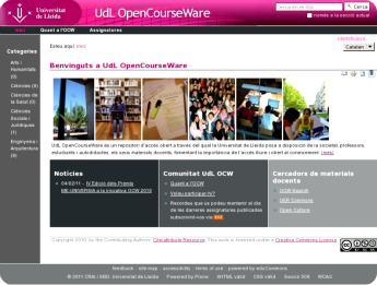 UdL OpenCourseWare / Universitat de Lleida