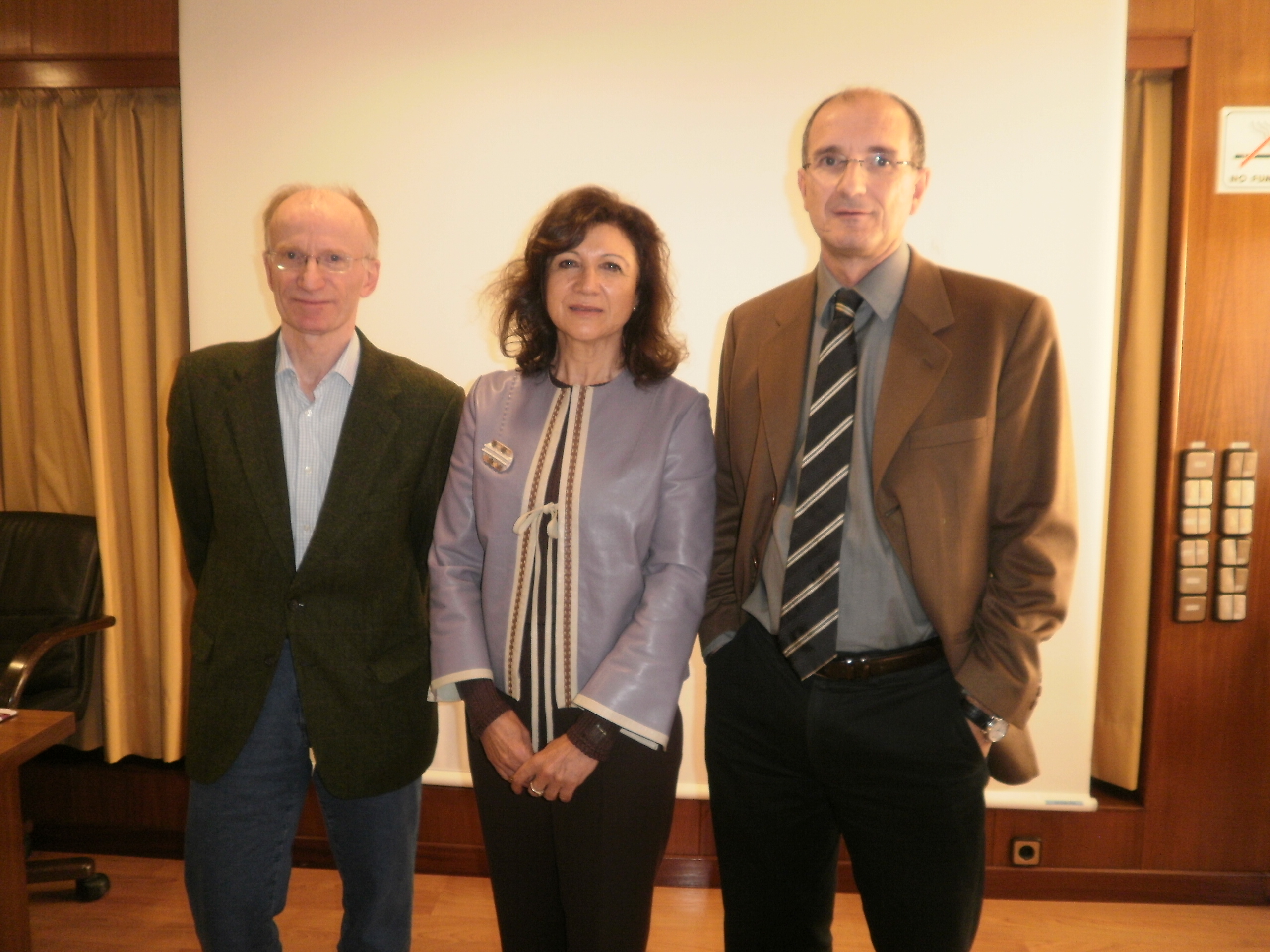 D'esquerra a dreta: Ferran García, Milagros López i Jordi Recasens