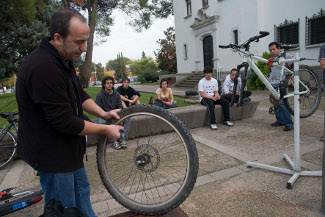 Reudlitza. Taller de reparació de bicicletes. Universitat de Lleida