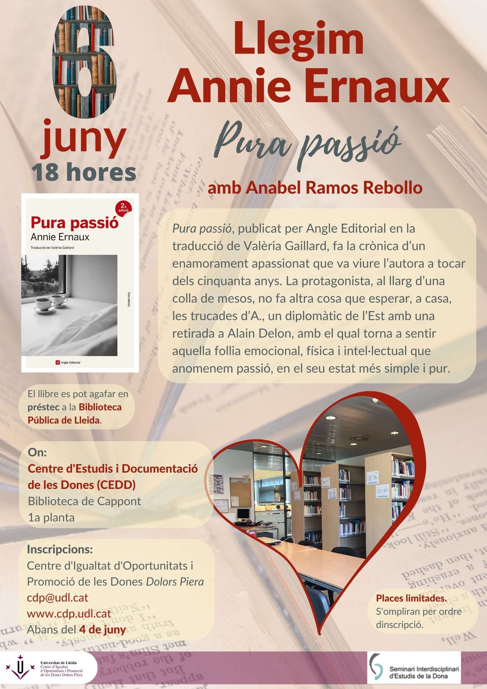 Club de lectura: Pura passió d'Annie Ernaux