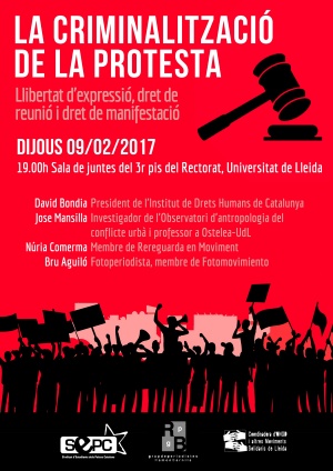 La criminalització de la protesta