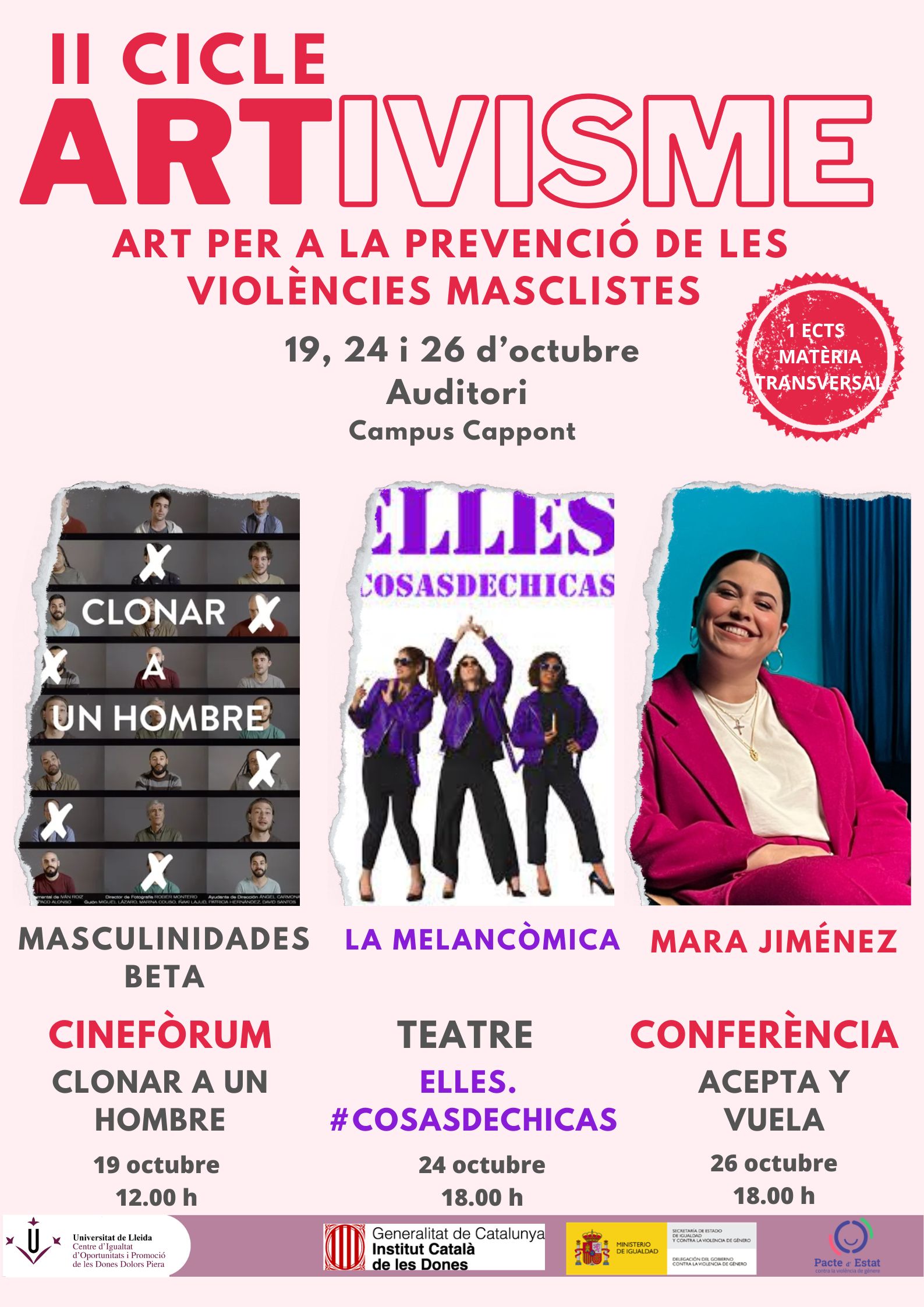 II Cicle Artivisme. Art per a la prevenció de les violències masclistes