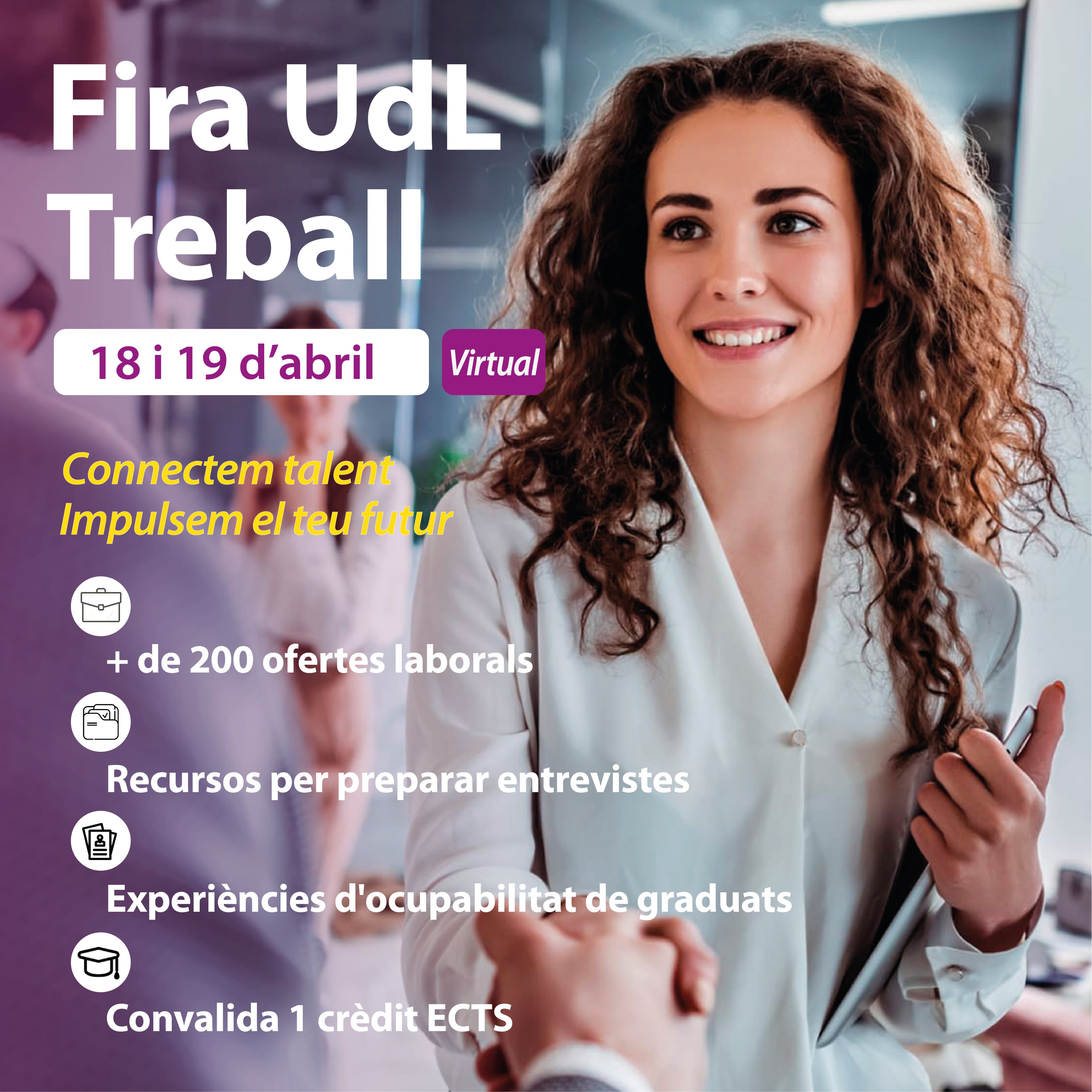 Fira UdL Treball 2023 18 i 19 d'abril de 2023 Fira en format virtual