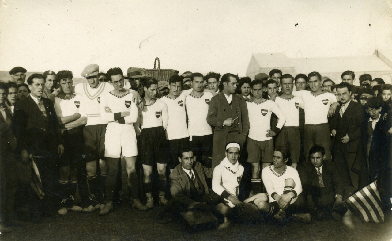 Club Futbol Tremp durant la Segona República Foto: Pompeu Molist - Arxiu Comarcal del Pallars Jussà