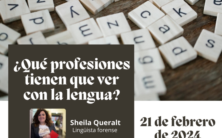 Conferència per a alumnat de Batxillerat: ¿Qué profesiones tienen que ver con la lengua?