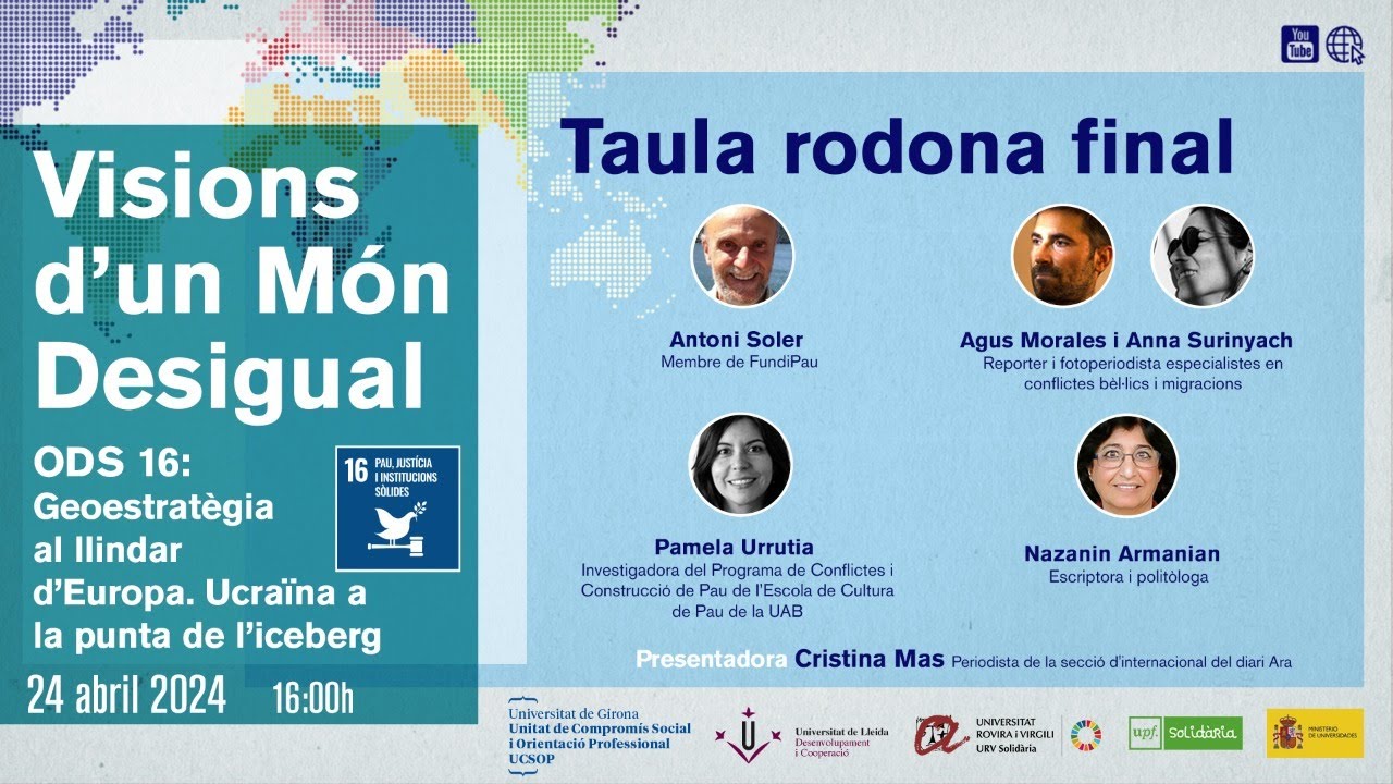 8es Jornades en streaming Visions d'un món desigual 8es Jornades en streaming Visions d'un món desigual