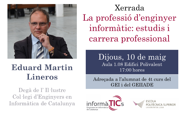 Conferència: La professió d'enginyer informàtic: estudis i carrera professional