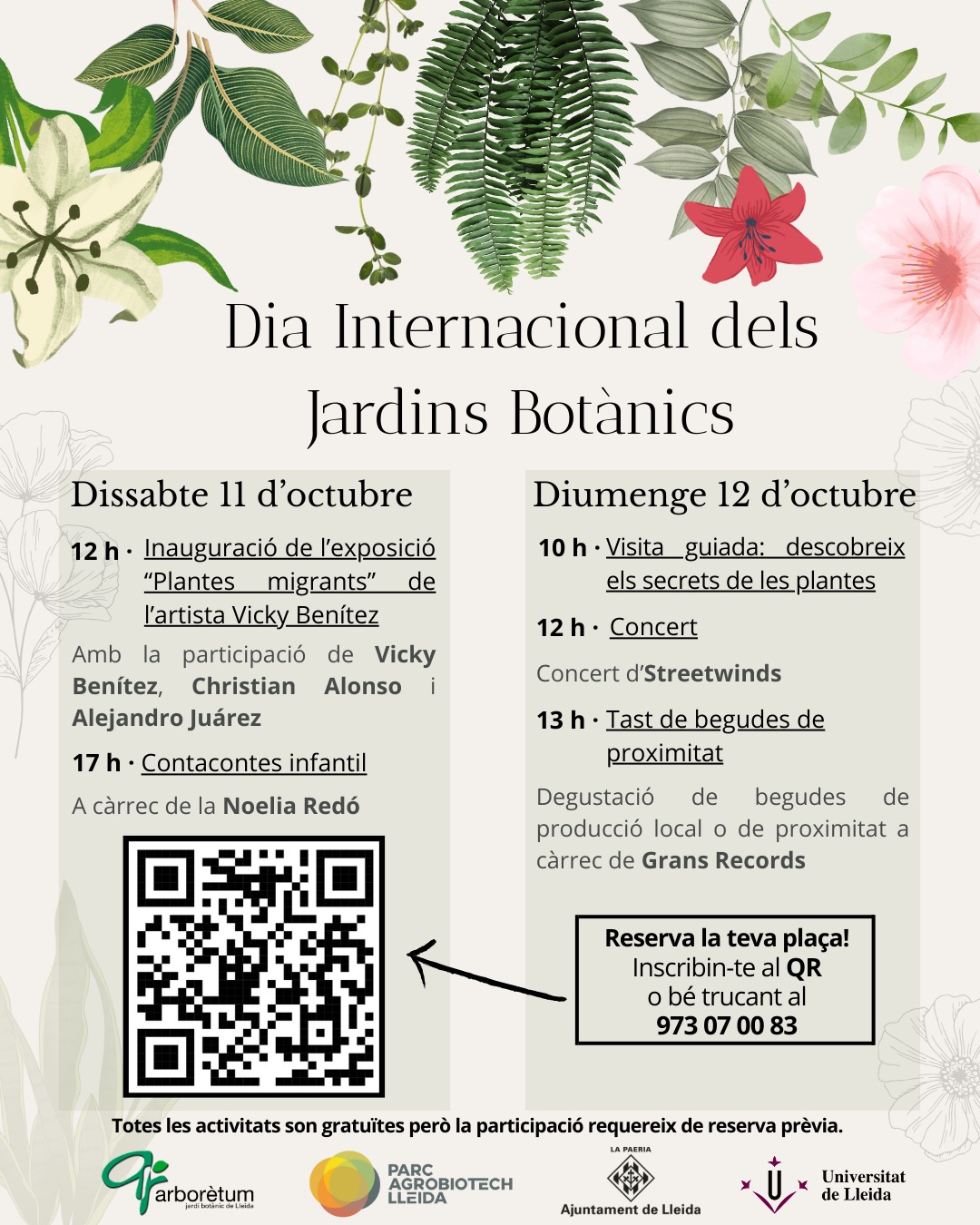 Dia Internacional dels Jardins Botànics a l'Arboretum de Lleida 2025
