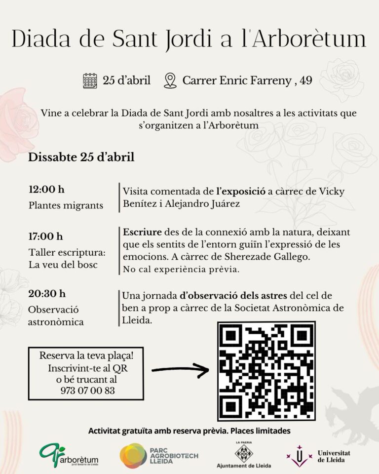 Sant Jordi 2026 a l'Arboretum