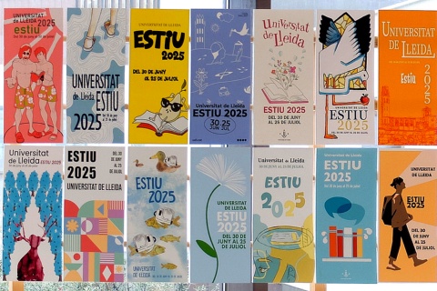 Exposició dels treballs presentats al concurs de cartells de la Universitat d'Estiu 2025
