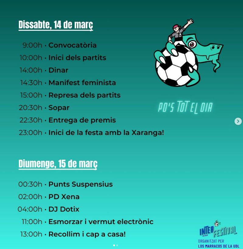 Torneig InterCasteller de Futbol Universitari, en el marc de l'Interfestival 2026