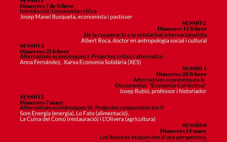 Conferència: L'economia crítica