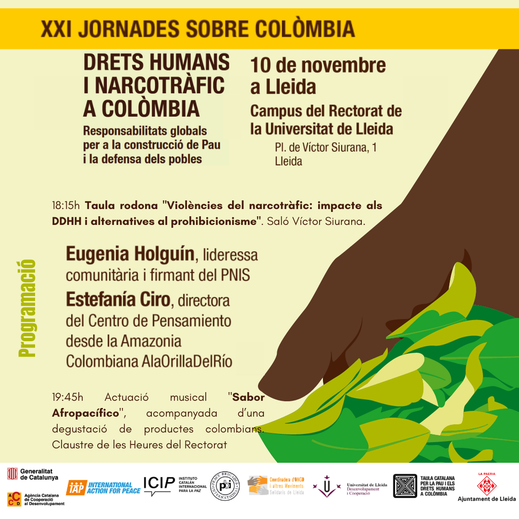 21es Jornades de la Taula Catalana per Colòmbia a Lleida 21es Jornades de la Taula Catalana per Colòmbia a Lleida