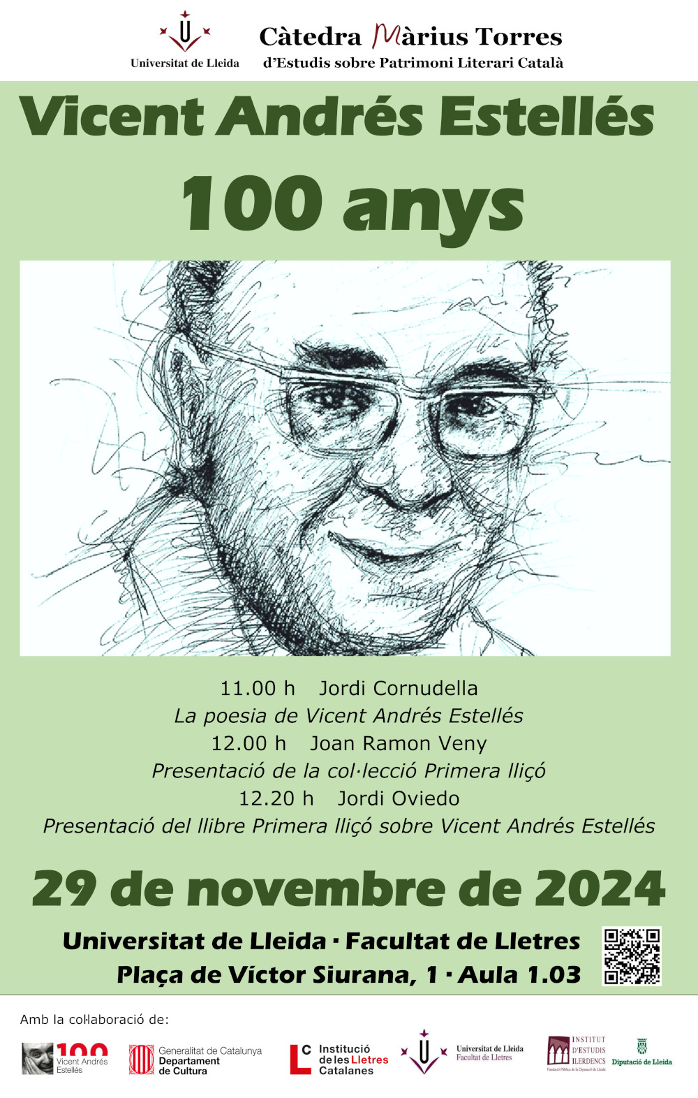 Jornada commemorativa: Vicent Andrés Estellés. 100 anys Jornada commemorativa: Vicent Andrés Estellés. 100 anys