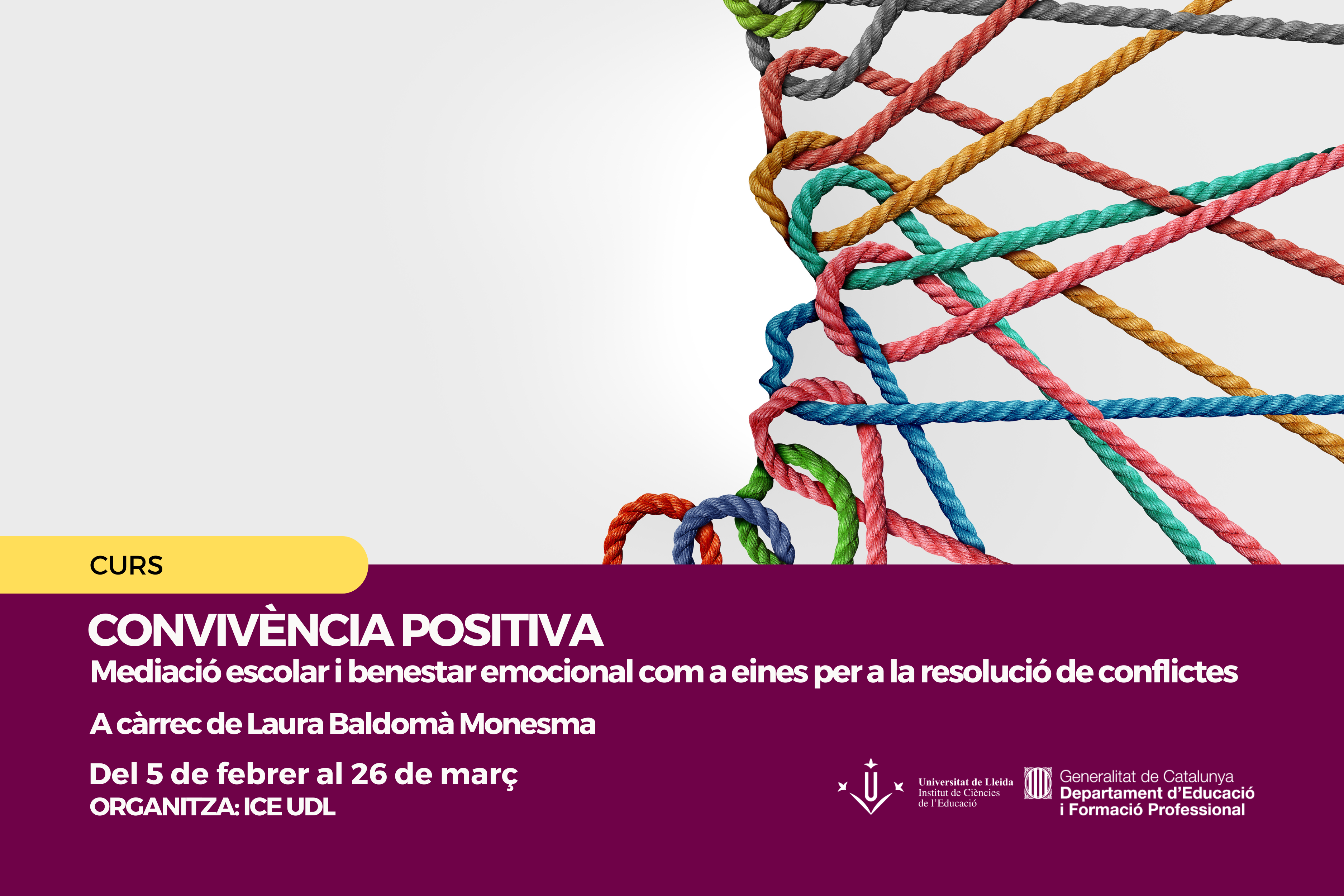 Convivència positiva: Mediació escolar i benestar emocional com a eines per a la resolució de conflictes Convivència positiva: Mediació escolar i benestar emocional com a eines per a la resolució de conflictes