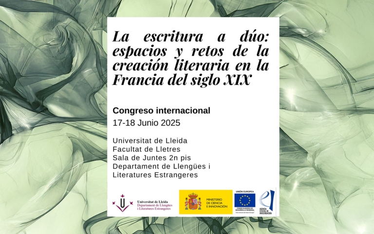 Congrés international: Écrire à plusieurs mains: espaces et enjeux de la création littéraire en France au XIXe siècle