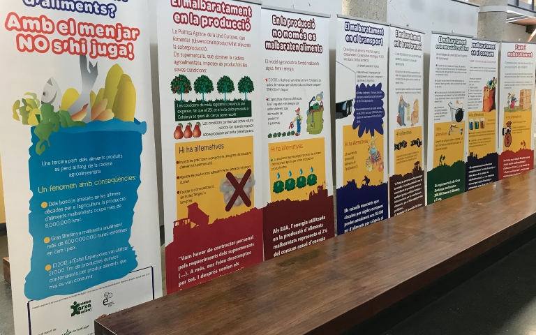 Exposició: Malbaratament d'aliments? Amb el menjar no s'hi juga